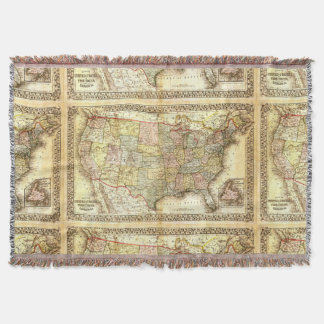 Couverture Cru antique 1867 des Etats-Unis Amérique