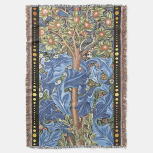 Couverture Cru floral de tapisserie de pivert de William