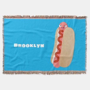 Couverture Curieux hot dog Weiner dessin animé