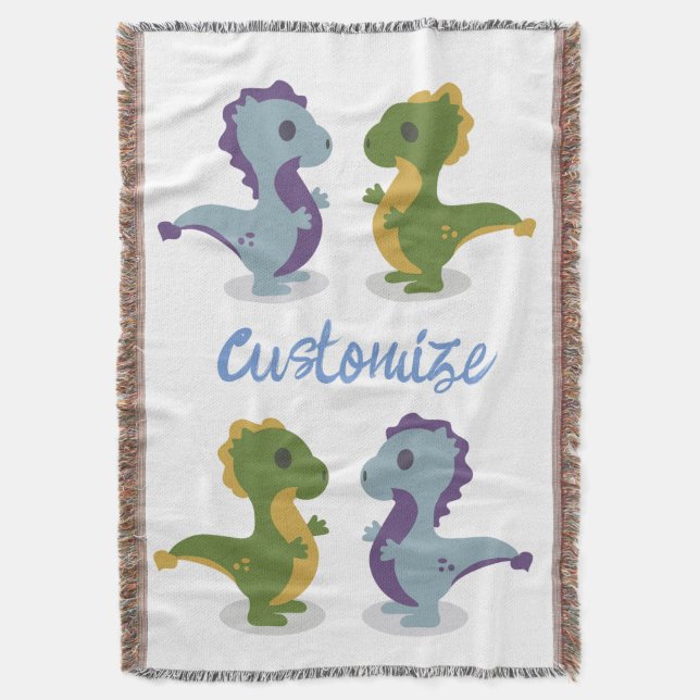 Couverture Cute Dinosaur Paire Thunder_Cove (devant Vertical)