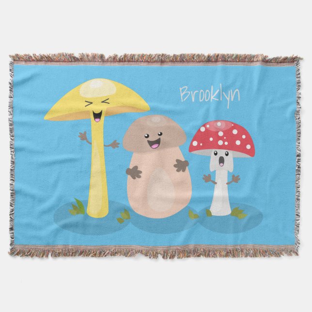 Couverture Cute kawaii champignon champignon toadstool (Devant)