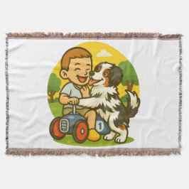 Couverture Cute Puppy and Kid Playtime