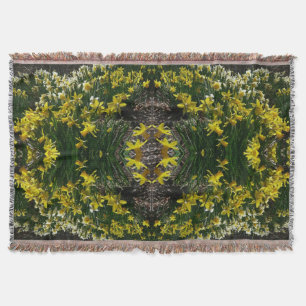 Couverture Daffodiles jaunes et blancs Fleurs de printemps