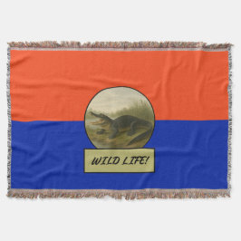 Couverture d'alignement orange et bleu à lancer