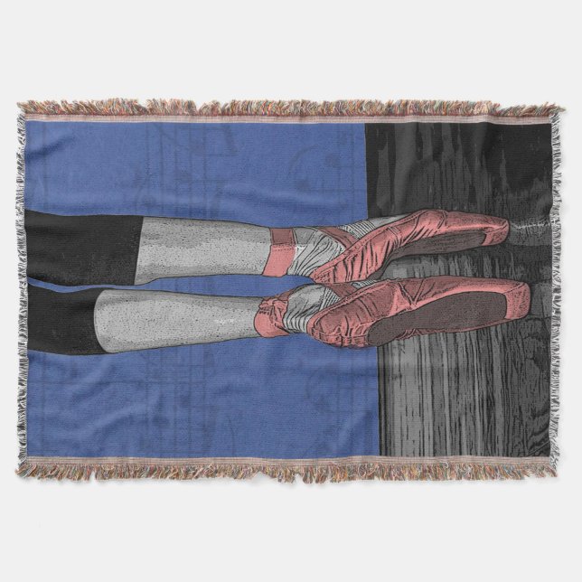 Couverture Danseur De Ballet Avec Chaussures Roses Jetez La C (Devant)