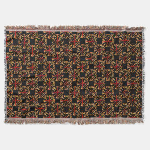 Couverture d'art autochtone Spirituelle Tribal Jet