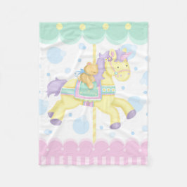 Couverture de bébé de cheval de carrousel