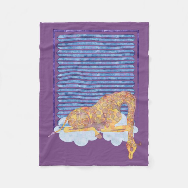 Couverture de bébé de girafe de sommeil (Devant)