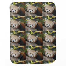 Couverture de bébé de panda rouge