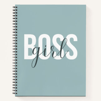 Couverture de cahier Minimal Mint Boss Girl