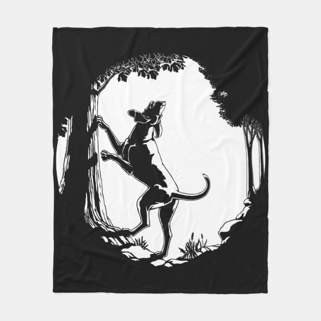 Couverture de canard de Hound Chasse de chien Blan (Devant)