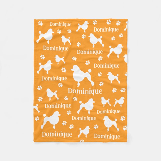 Couverture de caniche personnalisée Cadeau Amoureu (Devant)