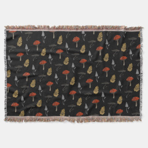 Couverture de chasse aux champignons - Noir