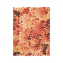 Couverture de chrysanthème orange