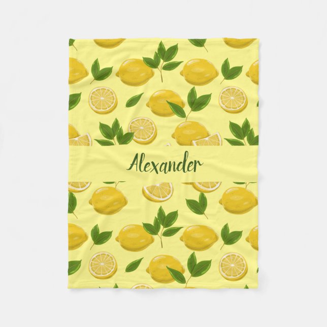 Couverture de citron pour bébés, enfants et adulte (Devant)