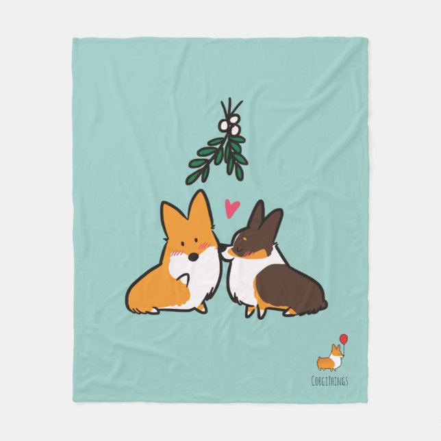 Couverture de corgi de baiser de gui (Devant)