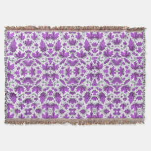 Couverture de feuilles d'érable violettes