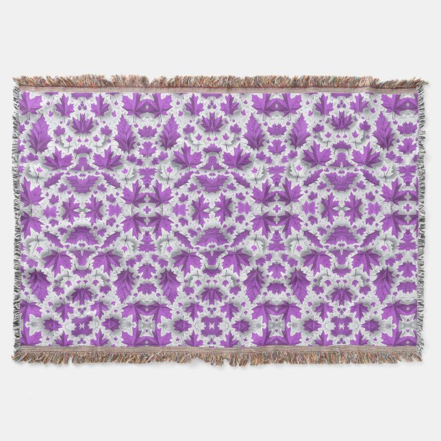 Couverture de feuilles d'érable violettes (Devant)