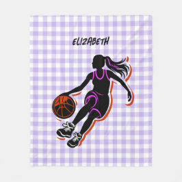 Couverture de fille de basket-ball personnalisée