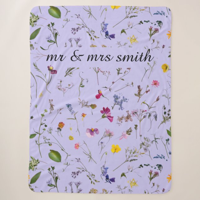 couverture de fleurs séchées sur mesure (Devant)