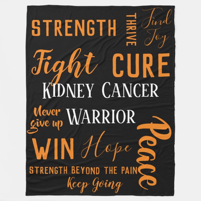 Couverture de guerrier de Cancer de rein grande (Devant)