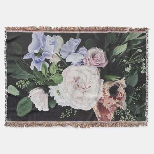 Couverture de jet "au-dessus de lune" (Devant)