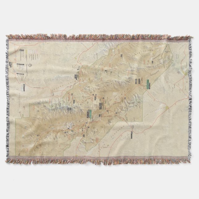 Couverture de jet de parc national de Death Valley (Devant)