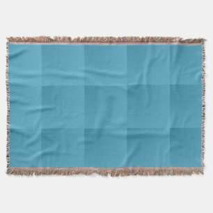 Couverture de jet de plaid de turquoise