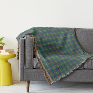 Couverture de jet de tartan de secteur d'Ayrshire
