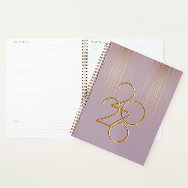Couverture de l'agenda Luxe 2026 (Devant avec enveloppe)