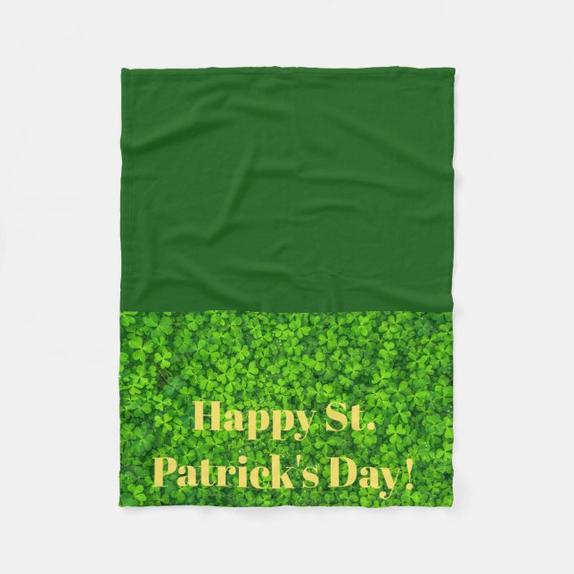 Couverture de lap en Jour de la Saint Patrick pola (Devant)