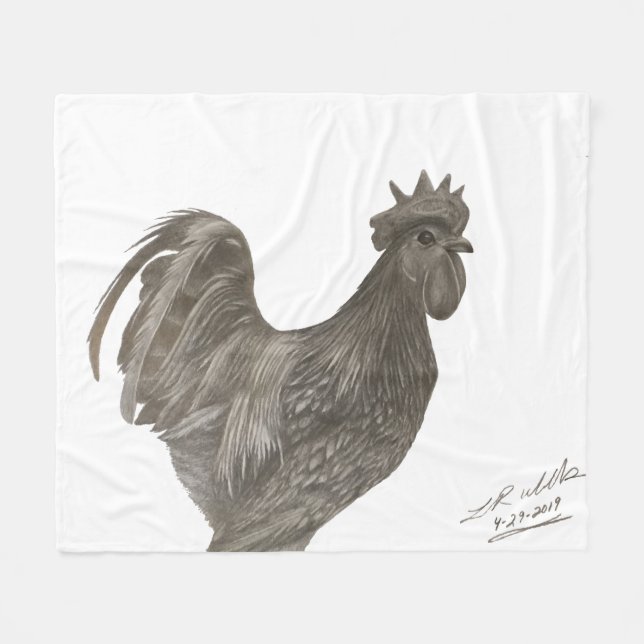 Couverture de l'ayam Cemani Rooster par Laurene We (Devant (Horizontal))