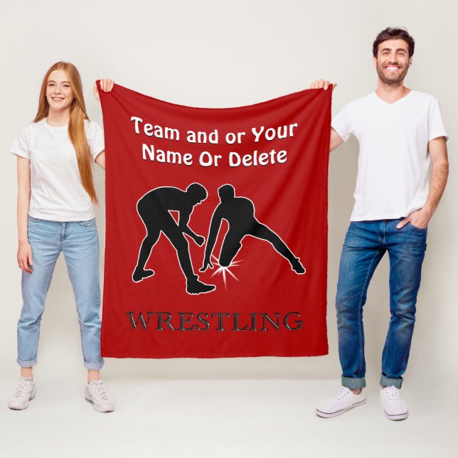 Couverture de lutte personnalisée, rouge ou vos (En situation)