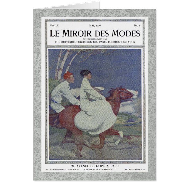 Couverture de magazine française vintage avec (Devant)