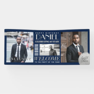 Couverture de magazine personnalisée Bannière d'an