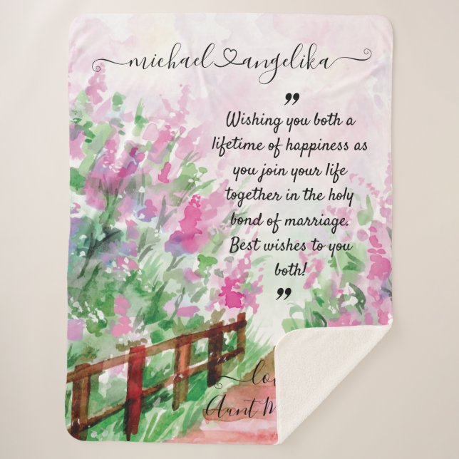 Couverture de message florale personnalisée pour l (Devant)