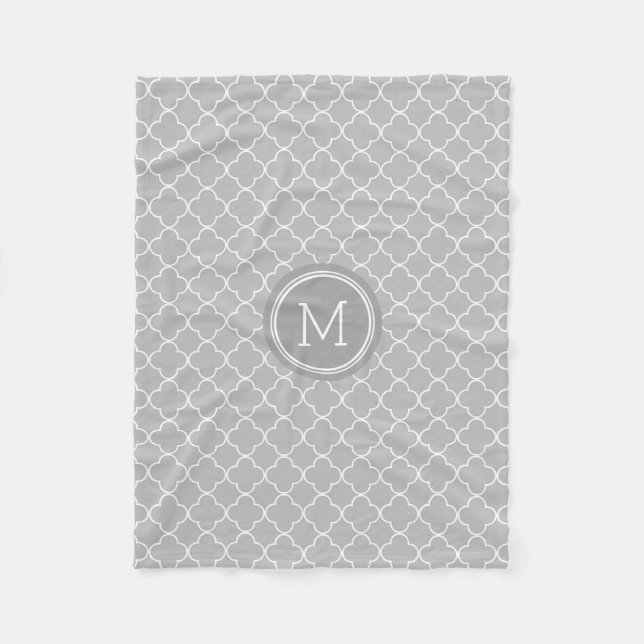 Couverture de monogramme de motif de Quatrefoil de (Devant)
