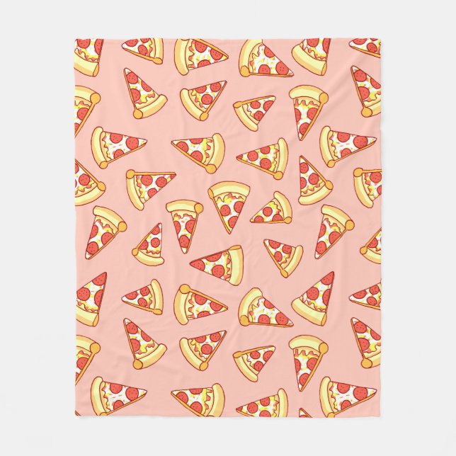Couverture de motif de dessin de tranche de pizza (Devant)