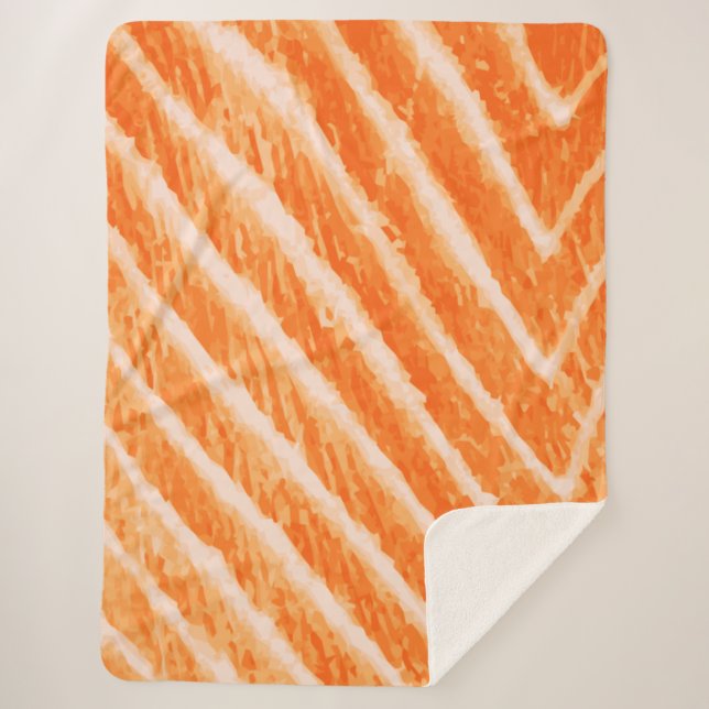 Couverture de peluche texture saumon (Devant)