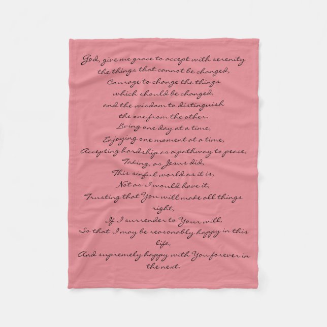 Couverture de prière de sérénité (Devant)