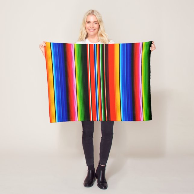 Couverture de style Serape mexicain (En situation)