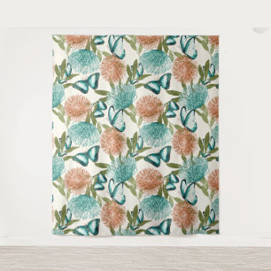 Couverture de tapisserie papillon