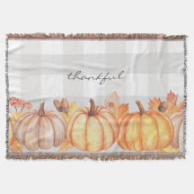 Décor citrouille de l'automne heureusement, libell