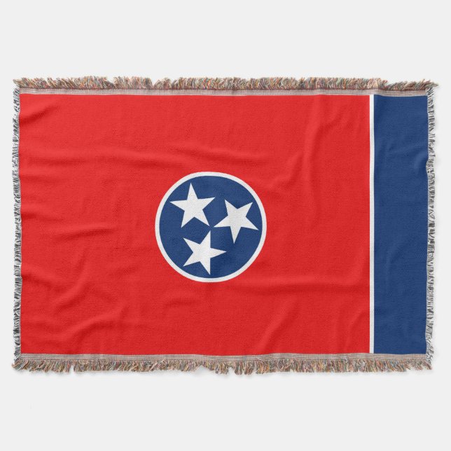 Couverture Décor design du drapeau d'état du Tennessee (Devant)