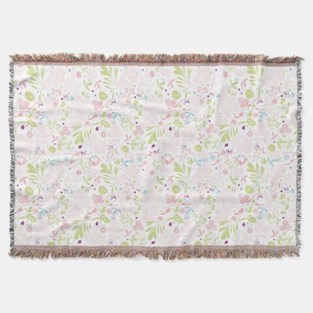 Couverture déploiement de motif floral (Devant)