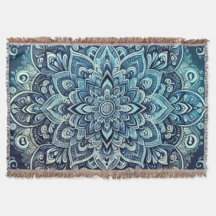 Couverture Design Mandala dégradé bleu