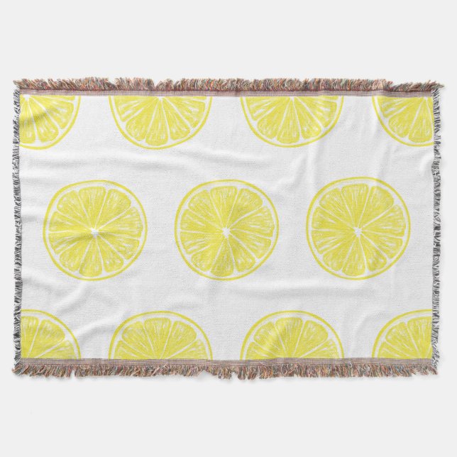 Couverture Design motif de tranches de citron (Devant)