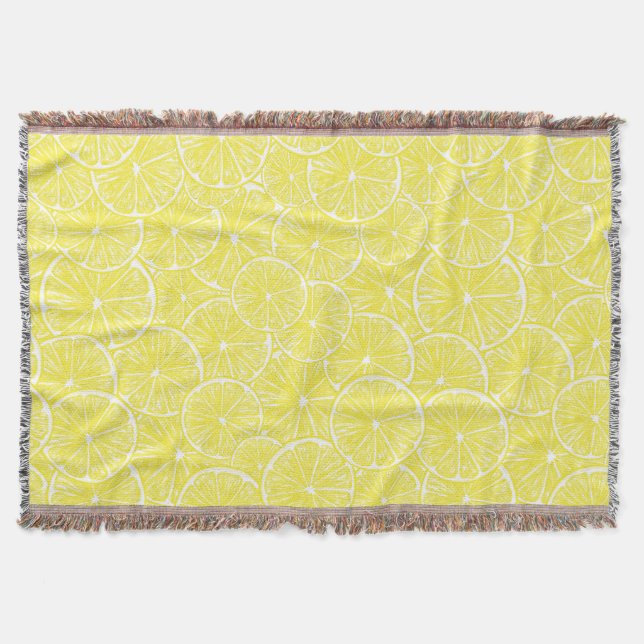 Couverture Design motif de tranches de citron (Devant)