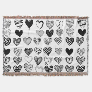Couverture Dessin adorable du coeur noir