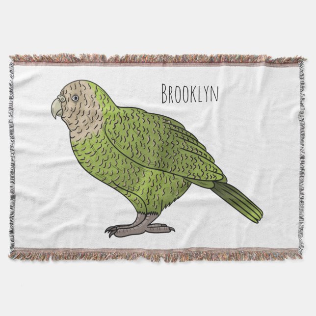Couverture dessin animé d'oiseaux de Kakapo (Devant)